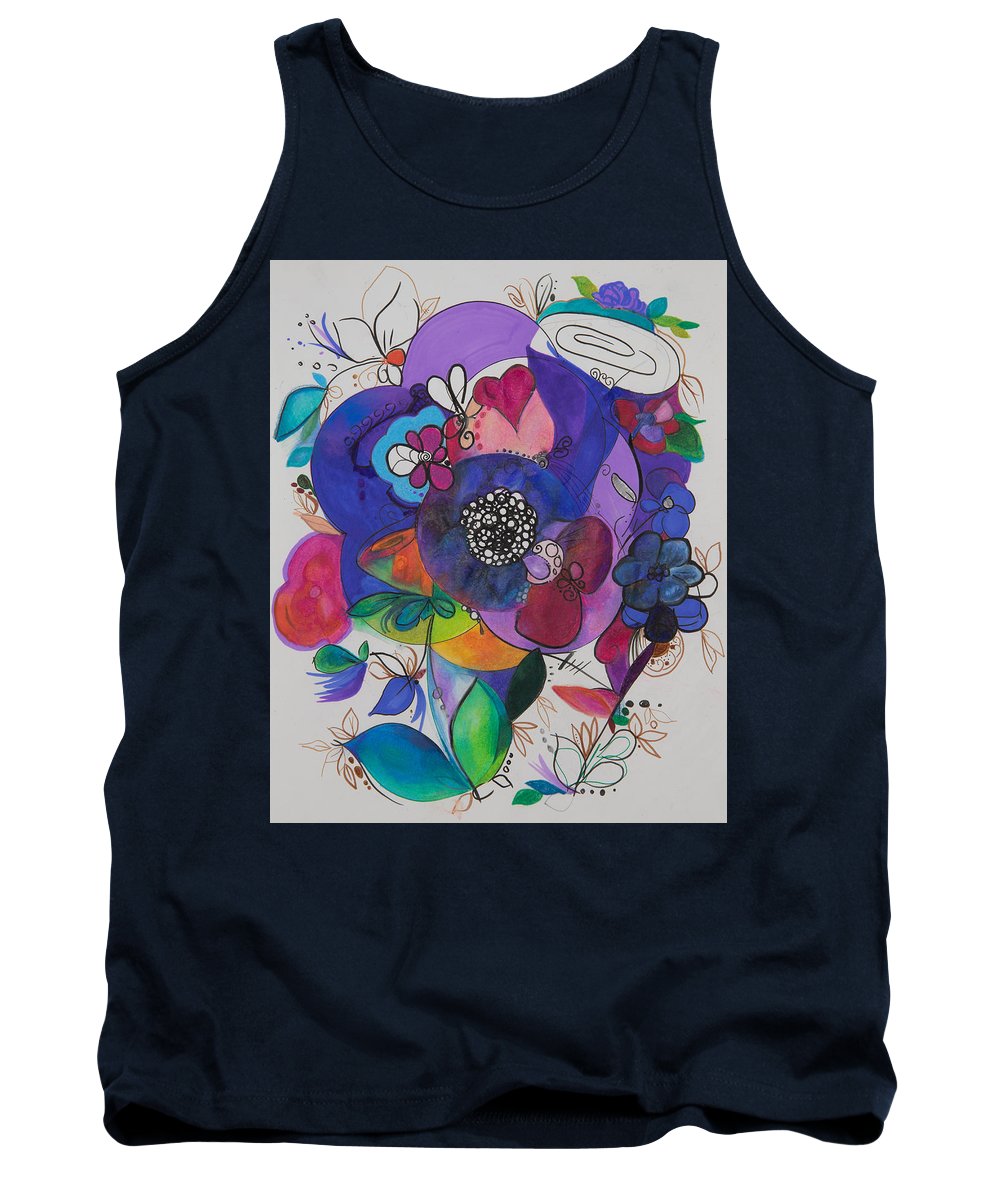 Bouquets - Zentangle Collection - Tank Top