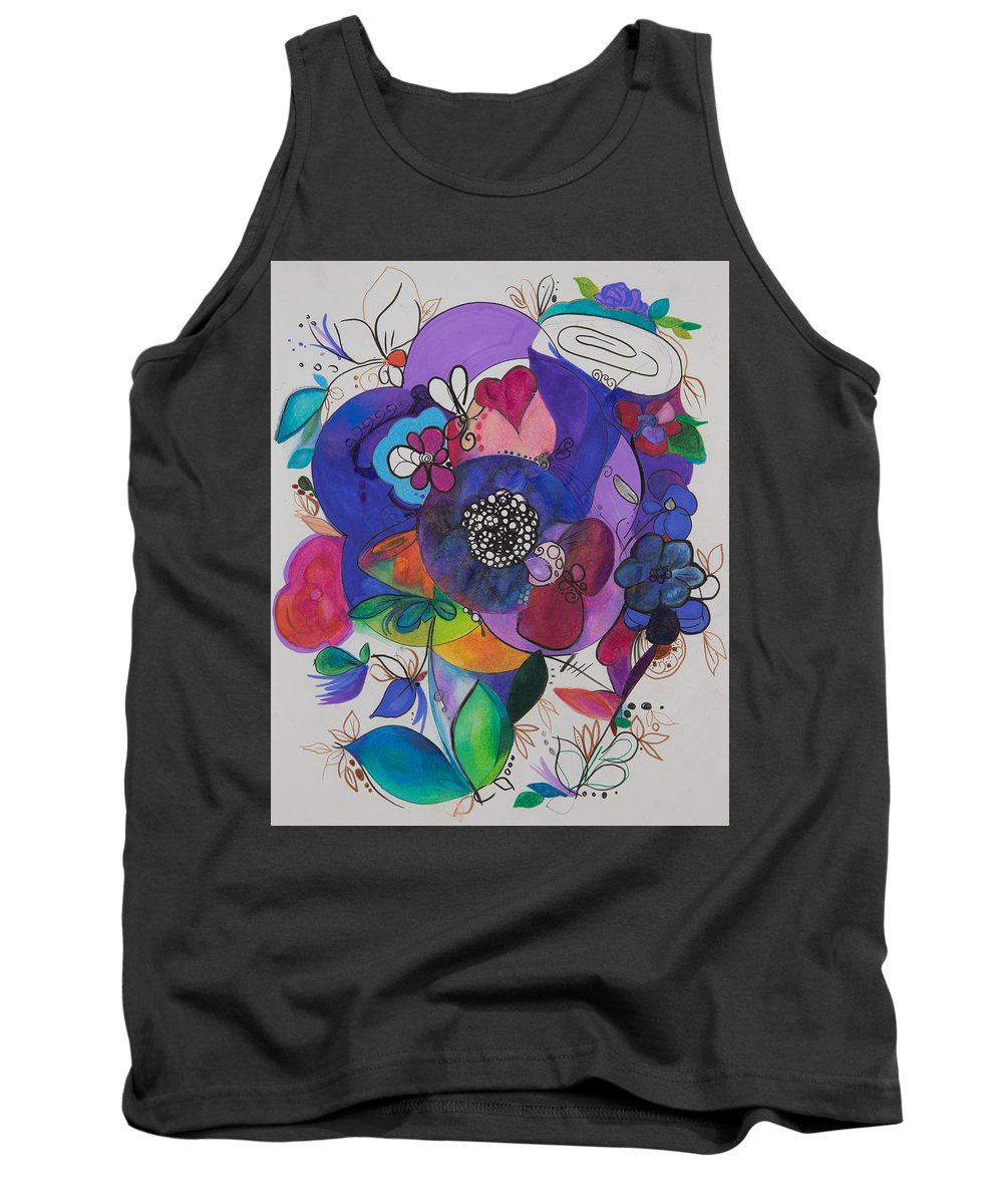 Bouquets - Zentangle Collection - Tank Top