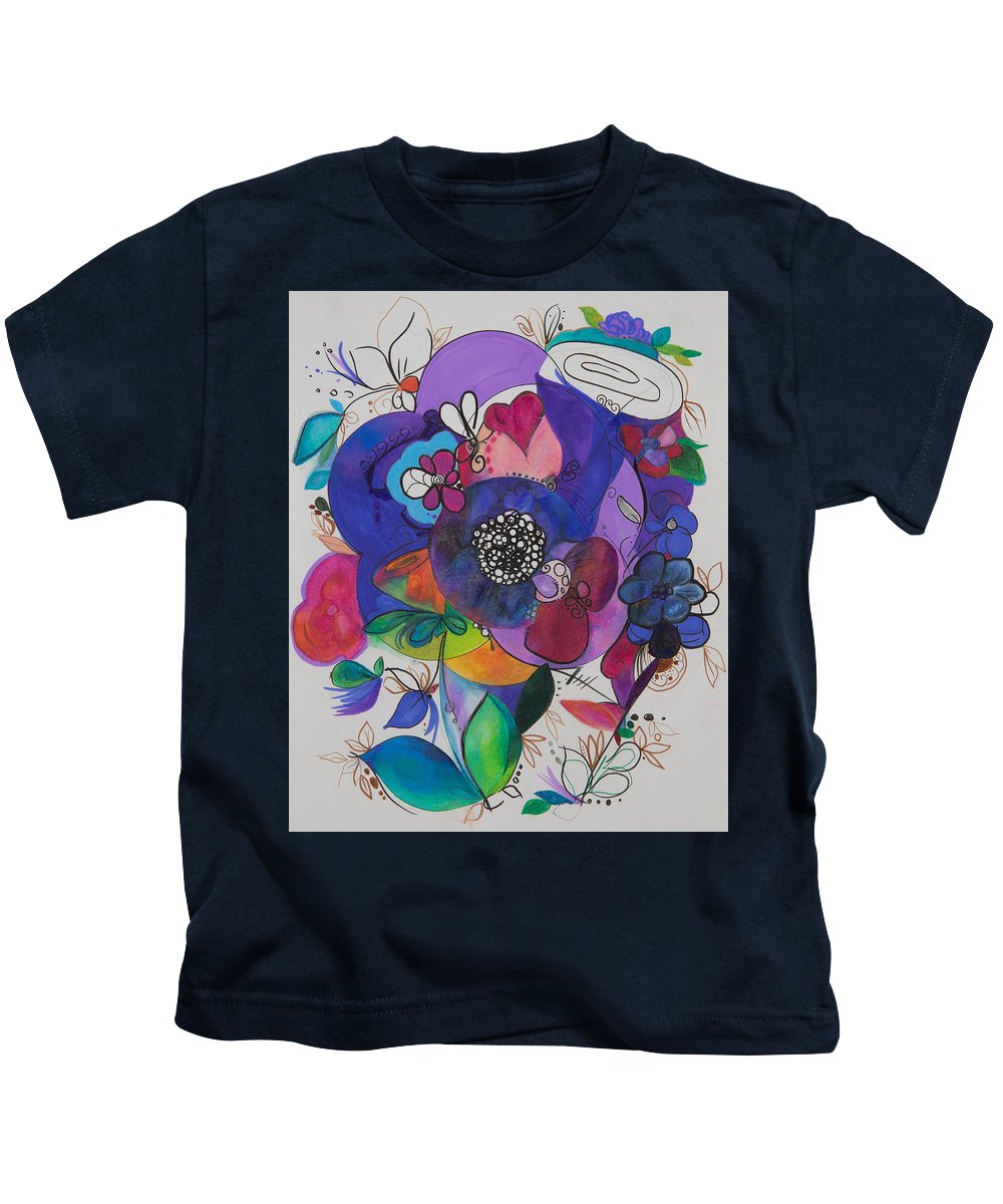 Bouquets - Zentangle Collection - Kids T-Shirt