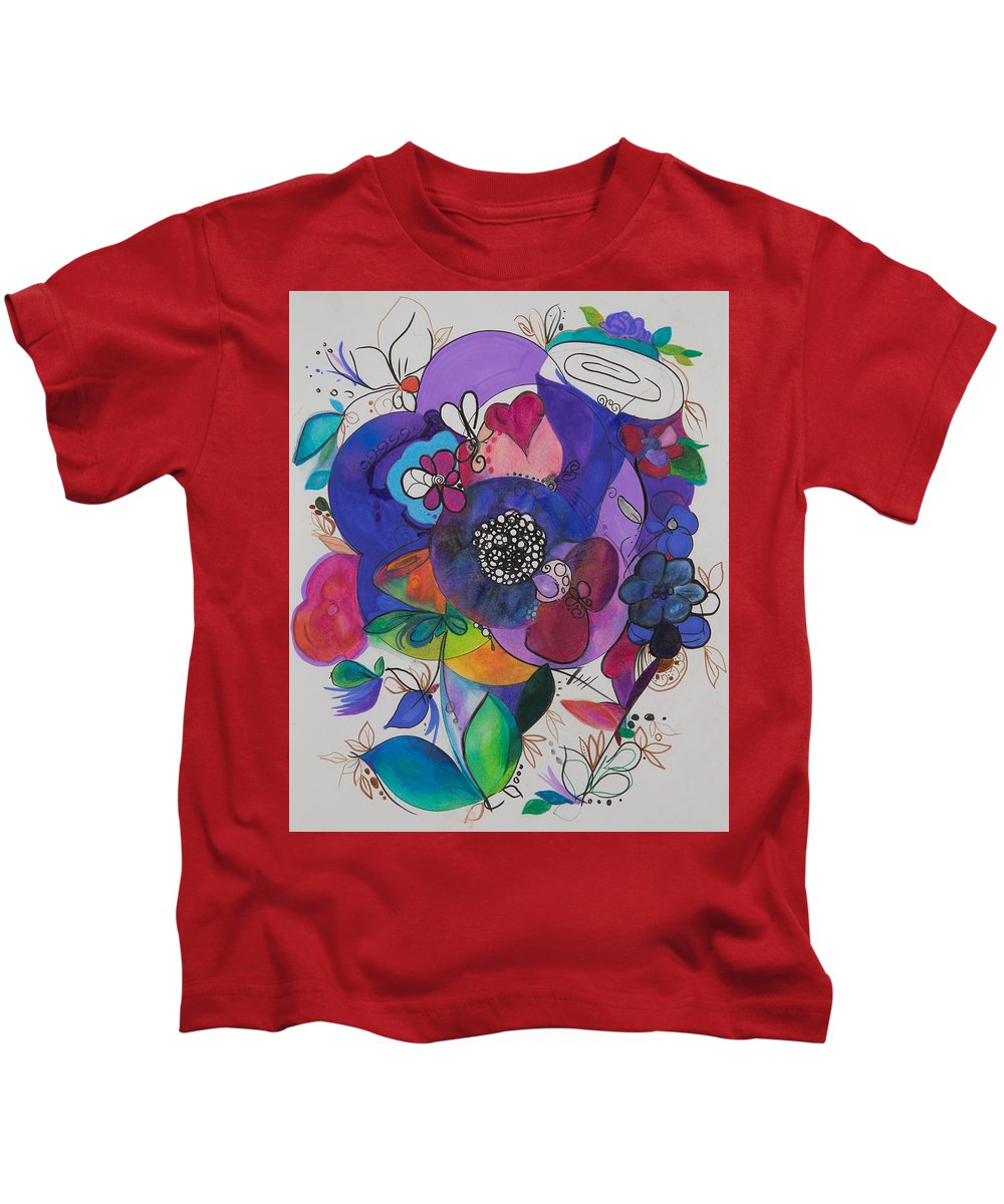 Bouquets - Zentangle Collection - Kids T-Shirt