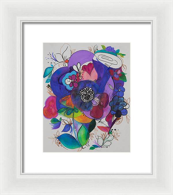 Bouquets - Zentangle Collection - Framed Print