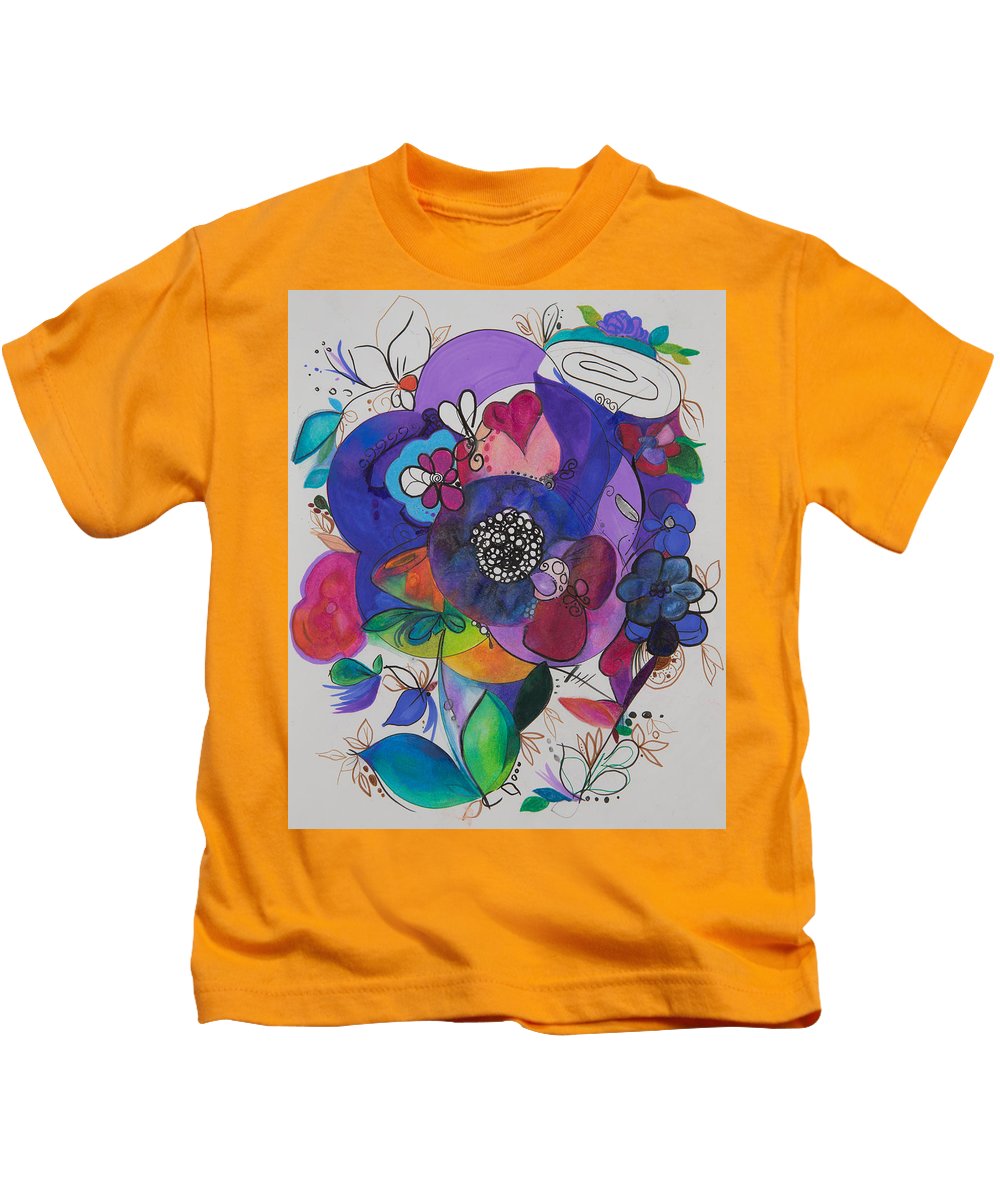 Bouquets - Zentangle Collection - Kids T-Shirt