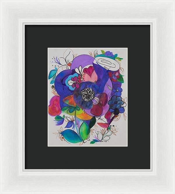 Bouquets - Zentangle Collection - Framed Print