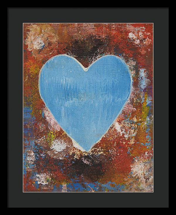 Number 3 - Corazones Collection - Framed Print