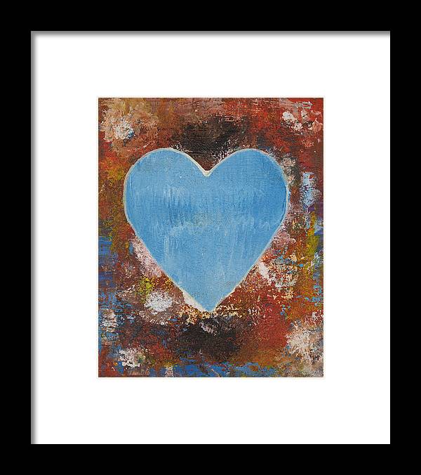 Number 3 - Corazones Collection - Framed Print