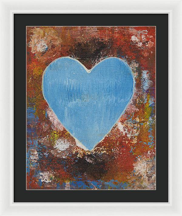 Number 3 - Corazones Collection - Framed Print