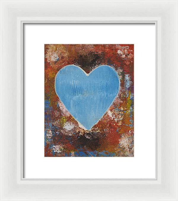 Number 3 - Corazones Collection - Framed Print