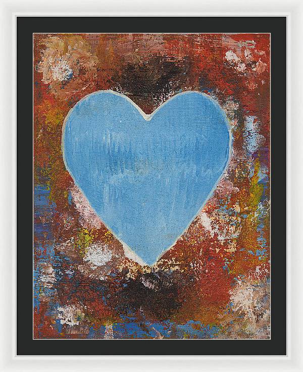 Number 3 - Corazones Collection - Framed Print