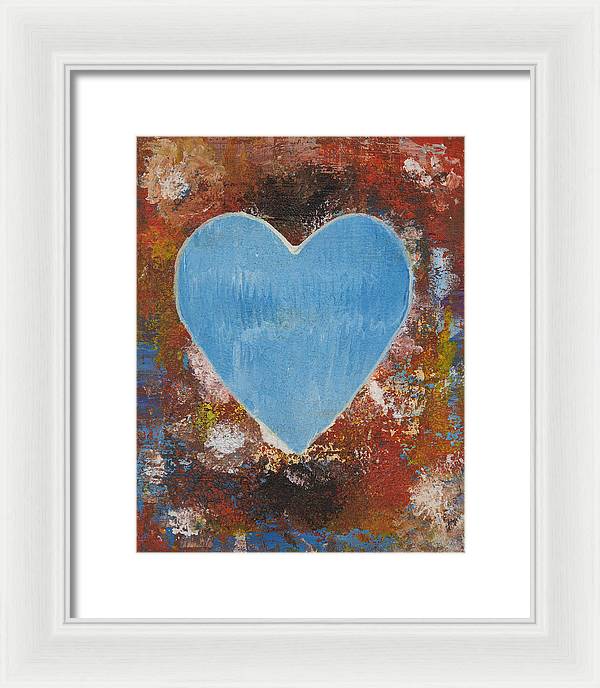Number 3 - Corazones Collection - Framed Print