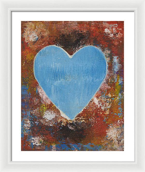 Number 3 - Corazones Collection - Framed Print
