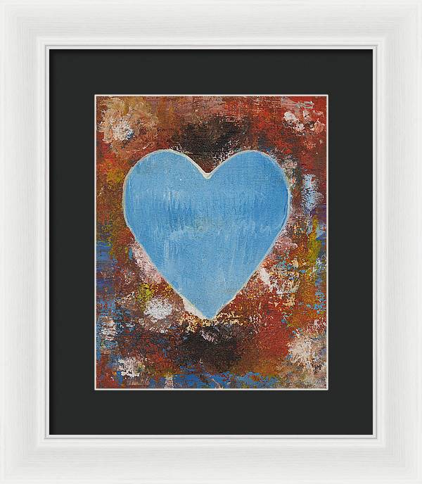 Number 3 - Corazones Collection - Framed Print