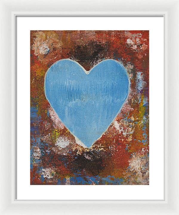 Number 3 - Corazones Collection - Framed Print