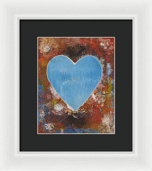 Number 3 - Corazones Collection - Framed Print