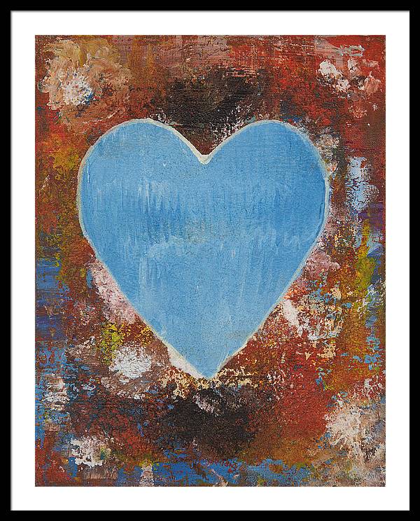Number 3 - Corazones Collection - Framed Print