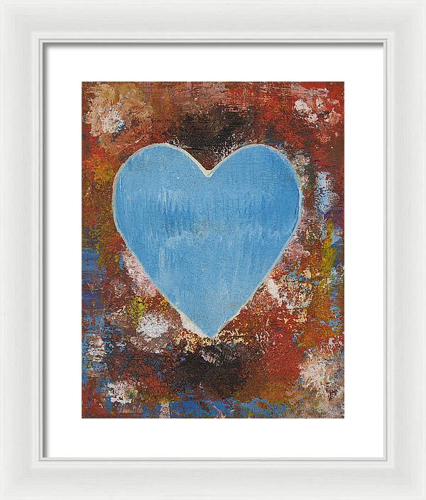 Number 3 - Corazones Collection - Framed Print
