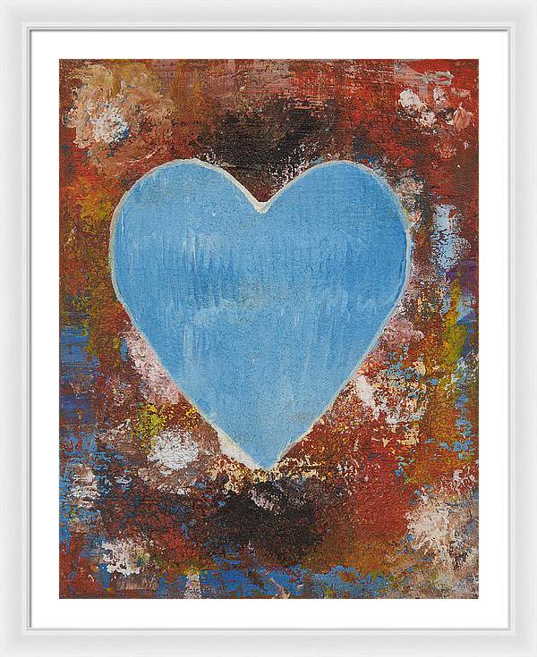 Number 3 - Corazones Collection - Framed Print
