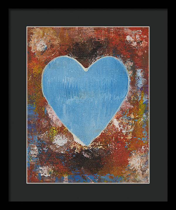Number 3 - Corazones Collection - Framed Print