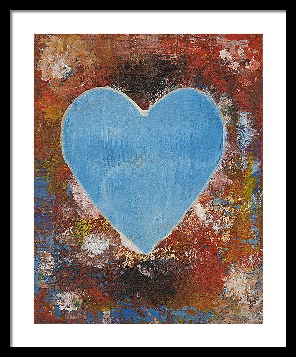 Number 3 - Corazones Collection - Framed Print
