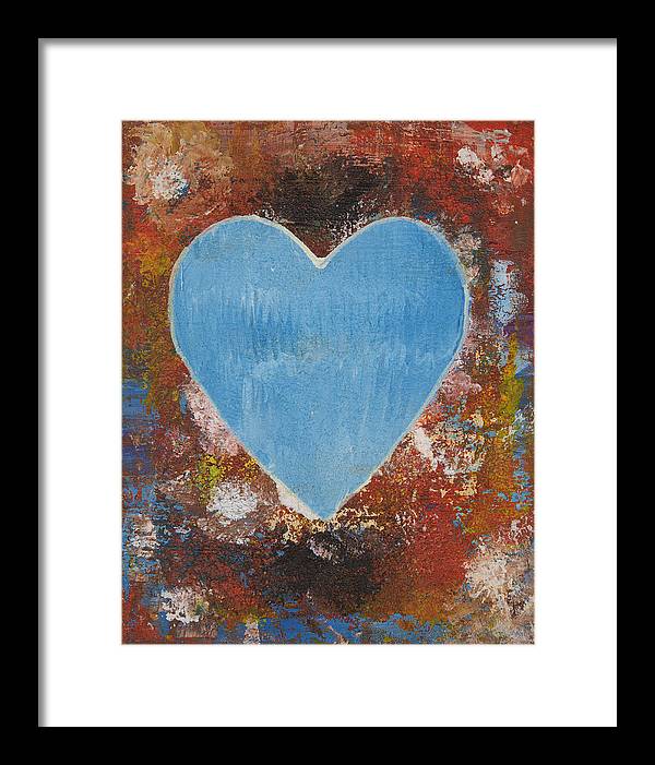 Number 3 - Corazones Collection - Framed Print