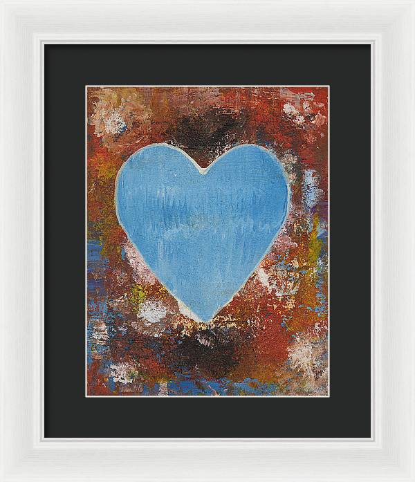 Number 3 - Corazones Collection - Framed Print