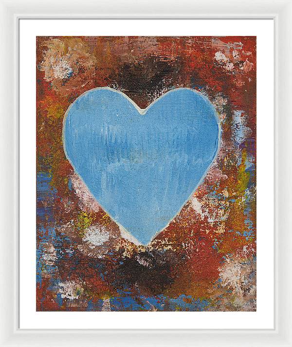 Number 3 - Corazones Collection - Framed Print