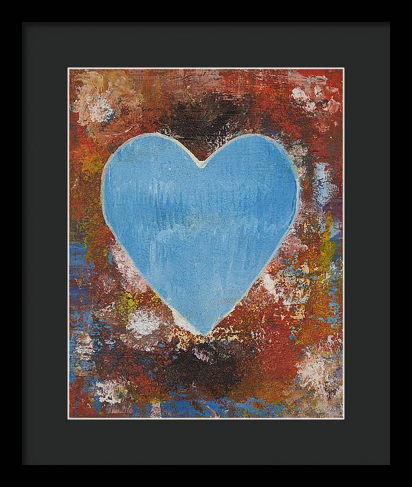Number 3 - Corazones Collection - Framed Print