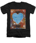 Number 3 - Corazones Collection - Men's V-Neck T-Shirt