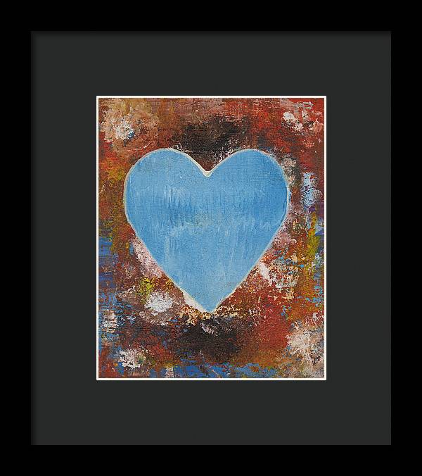 Number 3 - Corazones Collection - Framed Print