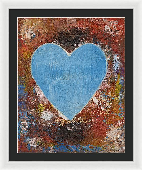 Number 3 - Corazones Collection - Framed Print