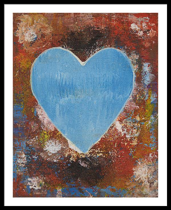 Number 3 - Corazones Collection - Framed Print