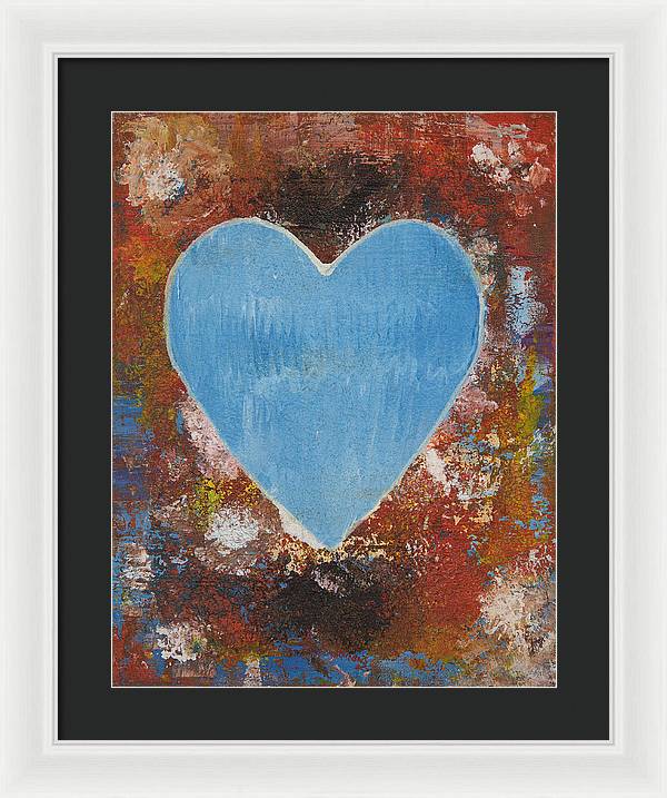 Number 3 - Corazones Collection - Framed Print