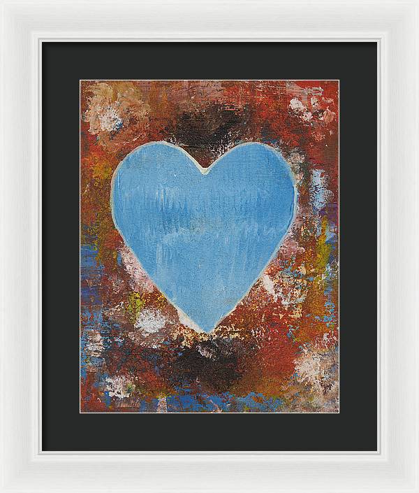 Number 3 - Corazones Collection - Framed Print
