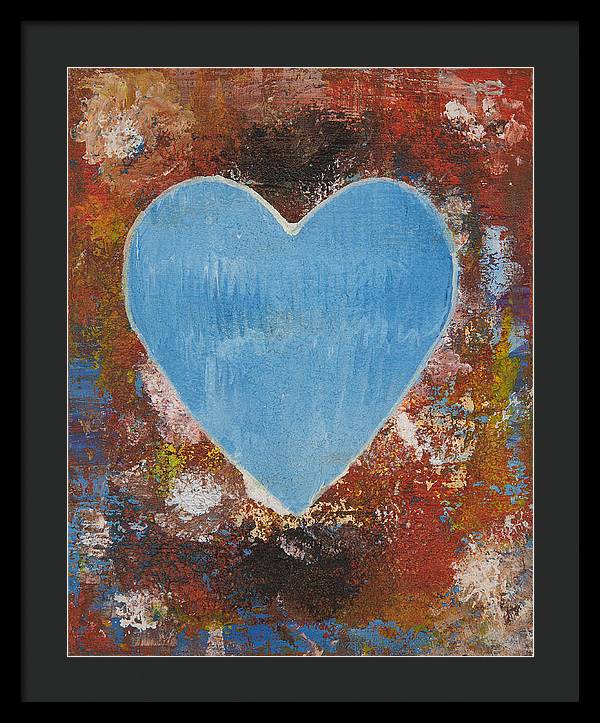 Number 3 - Corazones Collection - Framed Print