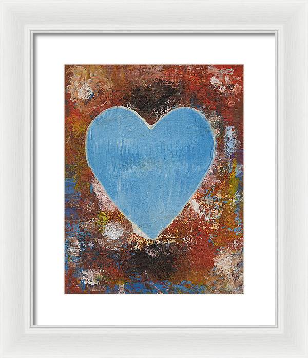 Number 3 - Corazones Collection - Framed Print