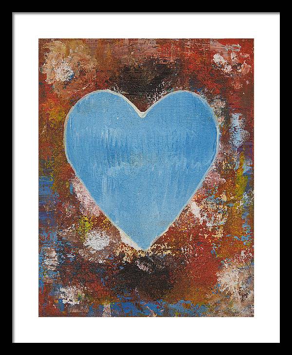 Number 3 - Corazones Collection - Framed Print