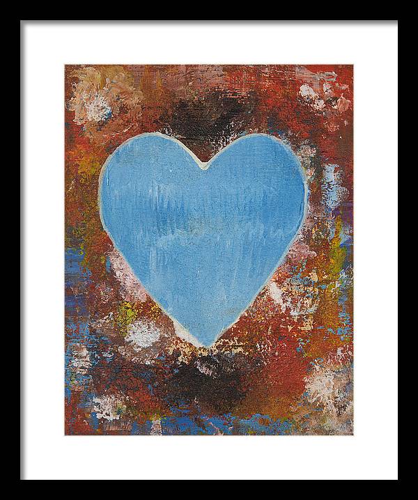 Number 3 - Corazones Collection - Framed Print