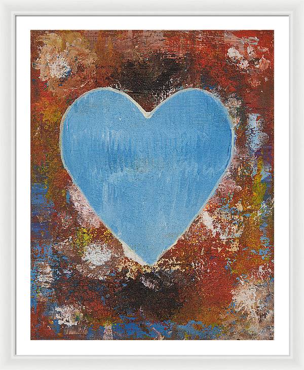 Number 3 - Corazones Collection - Framed Print