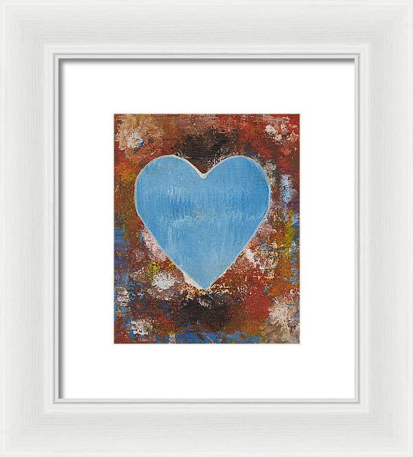 Number 3 - Corazones Collection - Framed Print
