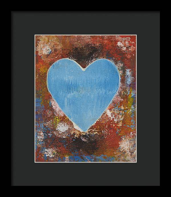 Number 3 - Corazones Collection - Framed Print
