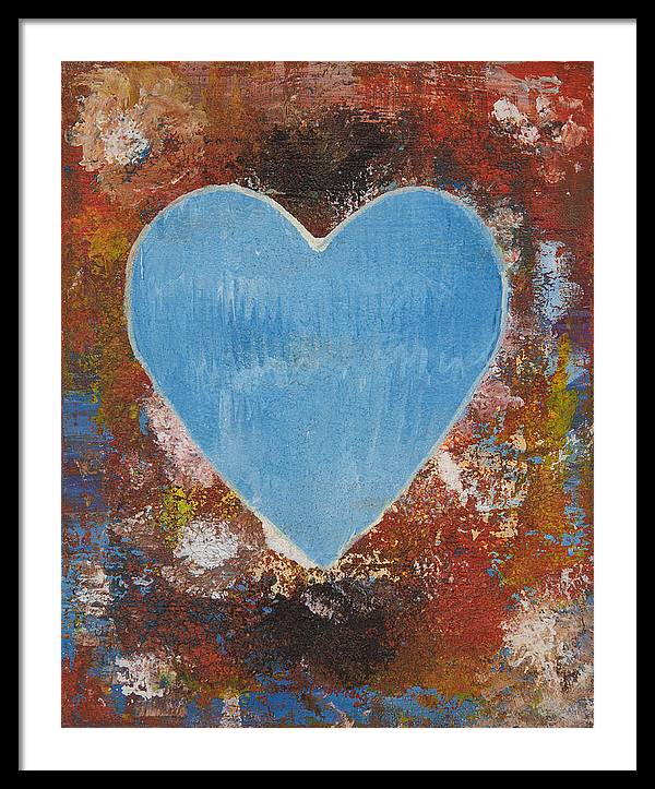 Number 3 - Corazones Collection - Framed Print