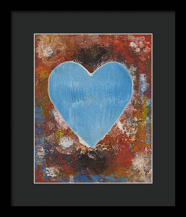 Number 3 - Corazones Collection - Framed Print