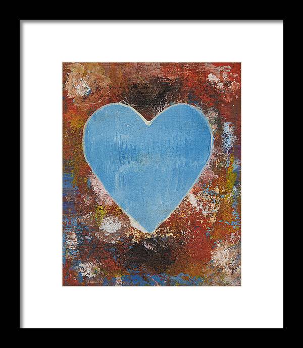Number 3 - Corazones Collection - Framed Print