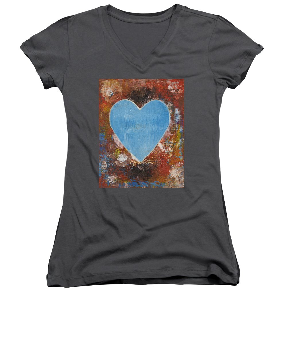 Number 3 - Corazones Collection - Women's V-Neck
