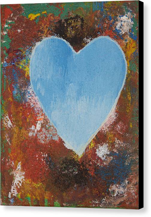 Number 4 - Corazones Collection - Canvas Print