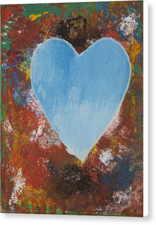 Number 4 - Corazones Collection - Canvas Print
