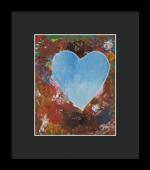 Number 4 - Corazones Collection - Framed Print