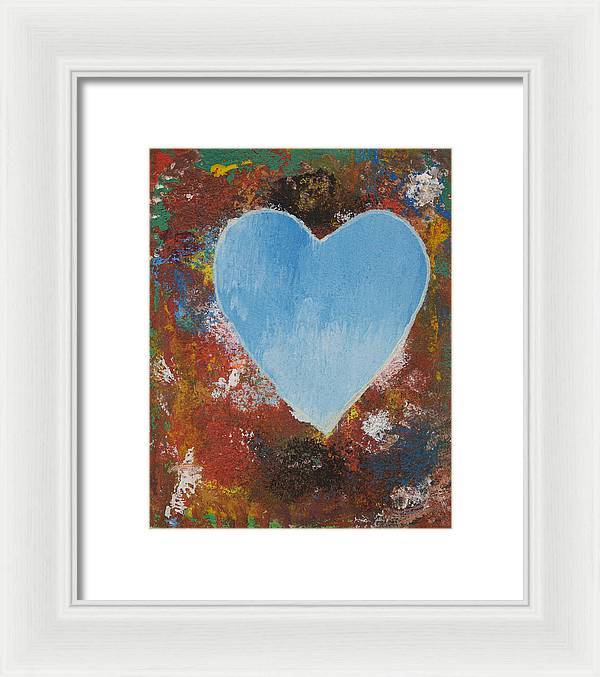 Number 4 - Corazones Collection - Framed Print
