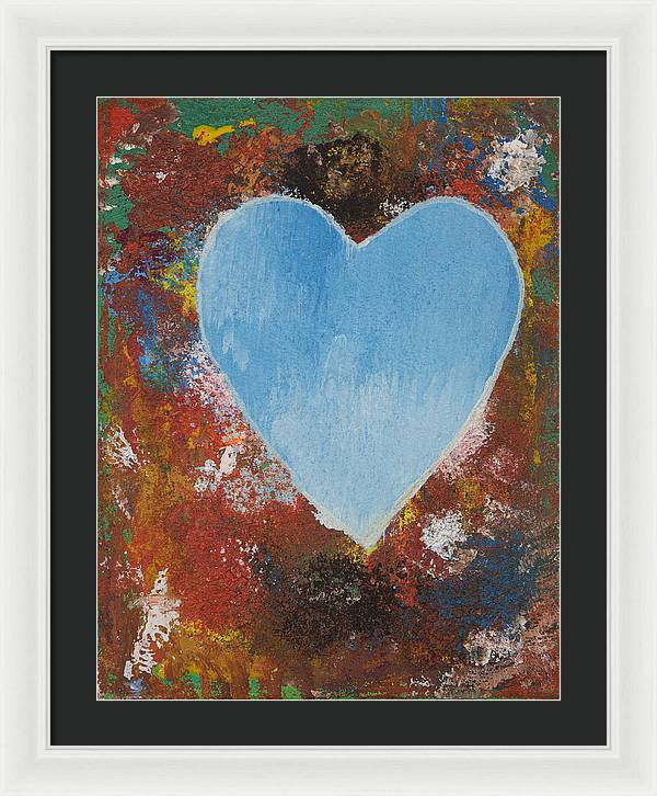 Number 4 - Corazones Collection - Framed Print