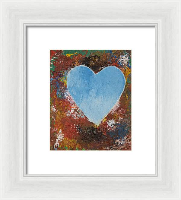 Number 4 - Corazones Collection - Framed Print