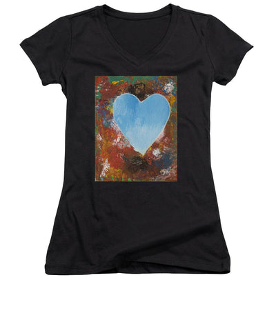 Number 4 - Corazones Collection - Women's V-Neck
